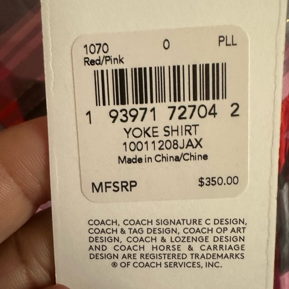 Coach dress shirt - Picture 3 of 4